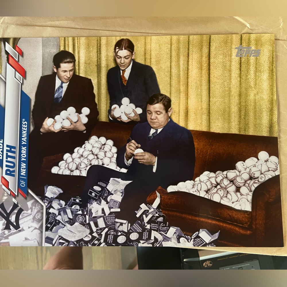 New 2020 TOPPS SERIES 2  BABE RUTH SUPER SHORT PRINT NEW YORK YANKEES numbered